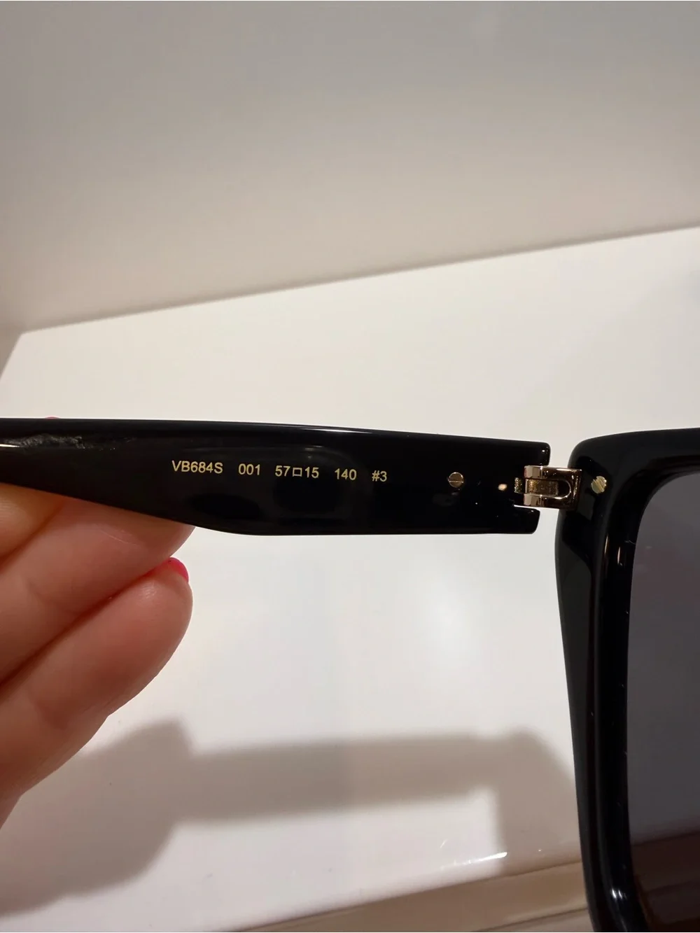 Victoria Beckham Black Acetate Sunglasses